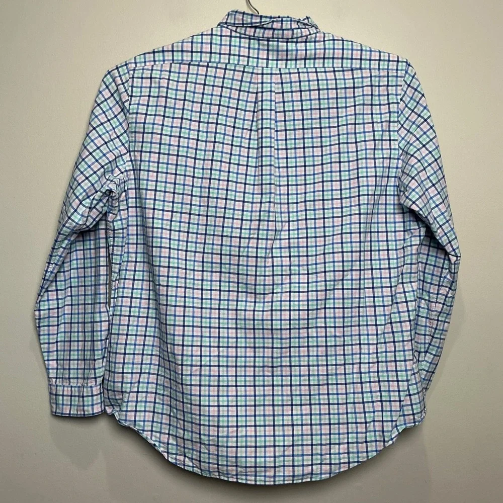 Polo Ralph Lauren Mens Long Sleeve Button Shirt XXL Plaid Classic Fit Flesh Pony
